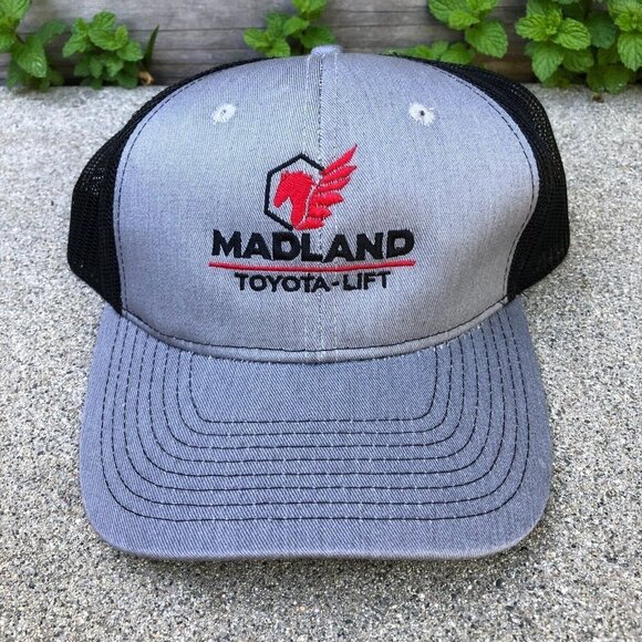 MADLAND TOYOTA LIFT Trucker Hat Men's Port Authority Snapback Cap Grey Cars​​​​​